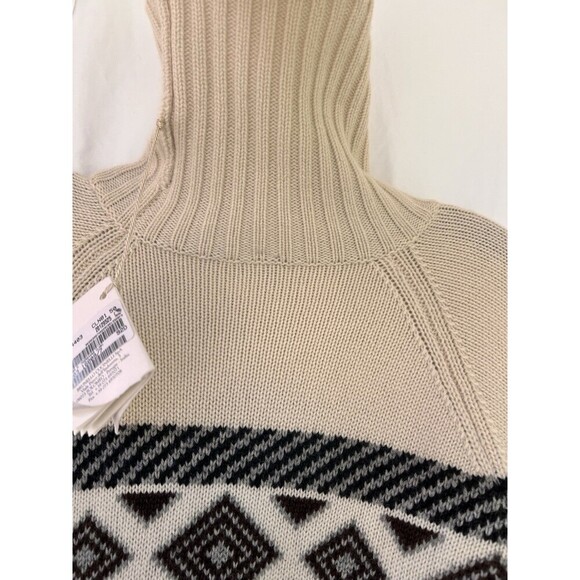 Brunello Cucinelli Ethnic Jacquard Turtleneck Sweater Fair Isle Roll Neck IT 50 - Picture 7 of 16